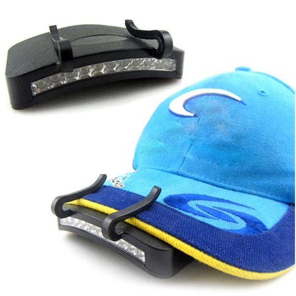 11 LED Clip-On Cap Light Lamp Hiking Camping Fishing Outdoor Caplights - GhillieSuitShop