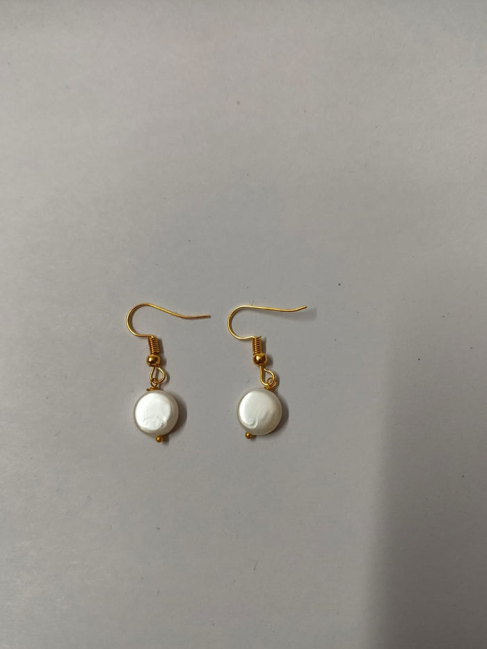 #13 - Coin Baroque Pearl Earrings