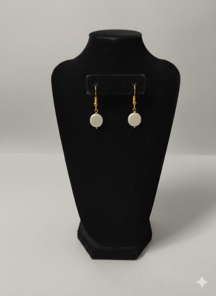 #13 - Coin Baroque Pearl Earrings