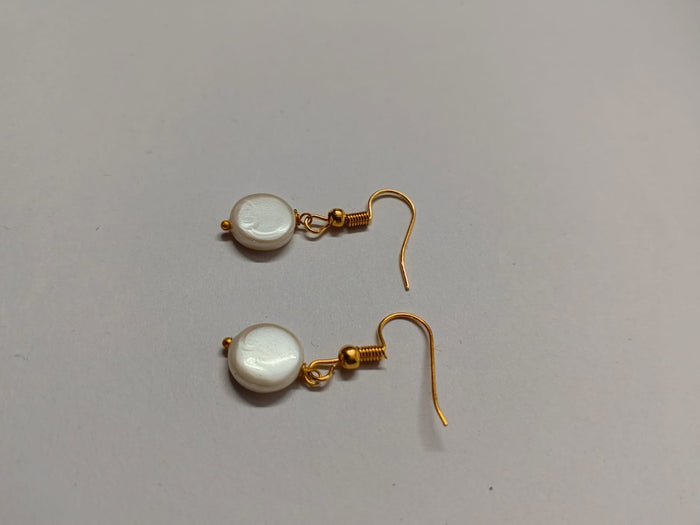 #13 - Coin Baroque Pearl Earrings