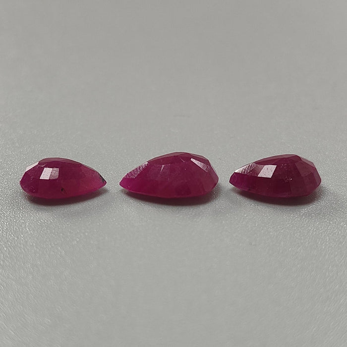 14.40cts Natural Untreated Unheated Red Ruby Pear Shape 12*8mm - 13*9mm