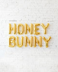 16in Gold HONEY BUNNY Foil Letters Set