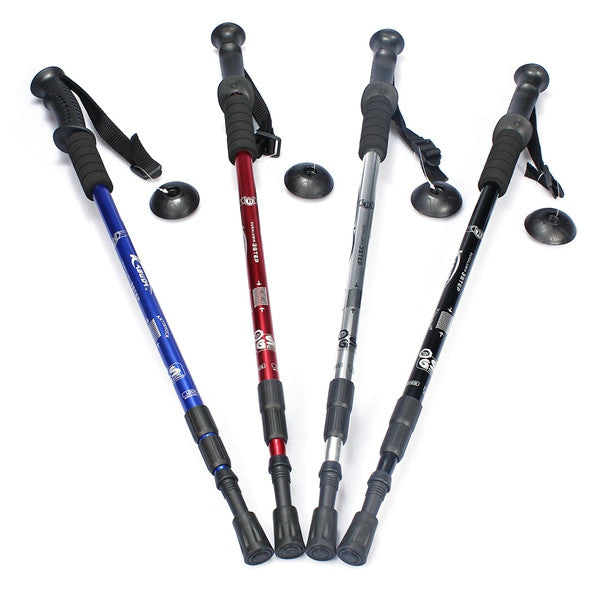 3-section Adjustable Canes Walking Hiking Sticks Trekking Pole Compass - GhillieSuitShop