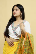 "Angrakha" Handpainted Madhubani Blouse