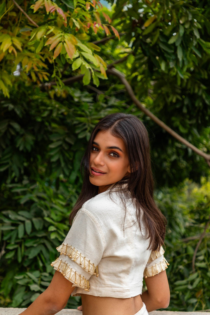 Arin Kala Cotton Crop Top | Jhultaru