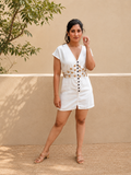 Dahlia Corset Kala Cotton Dress | Jhultaru