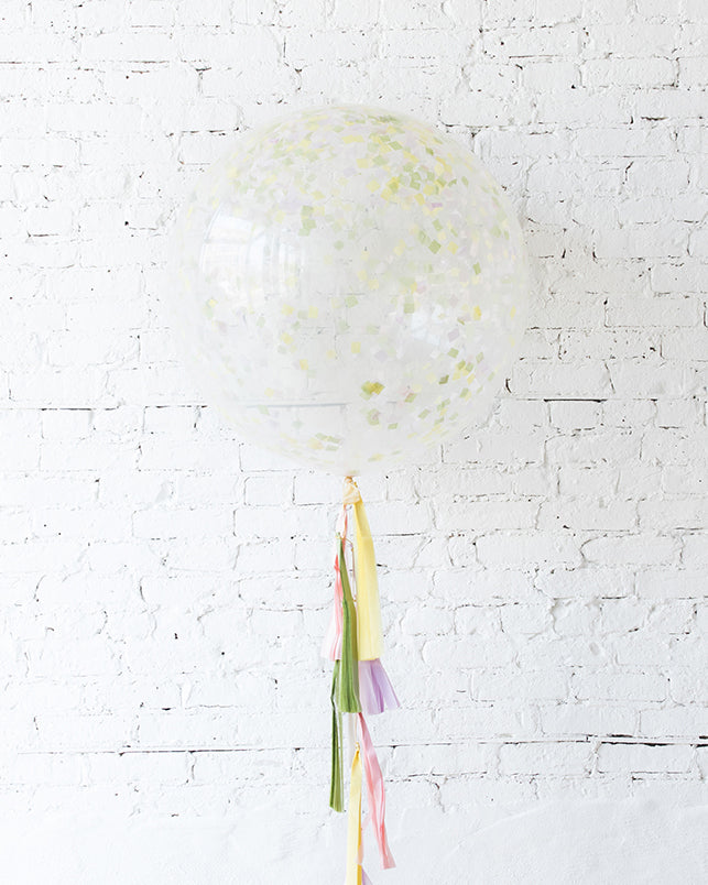 Easter - Confetti Giant Balloon with Tassel