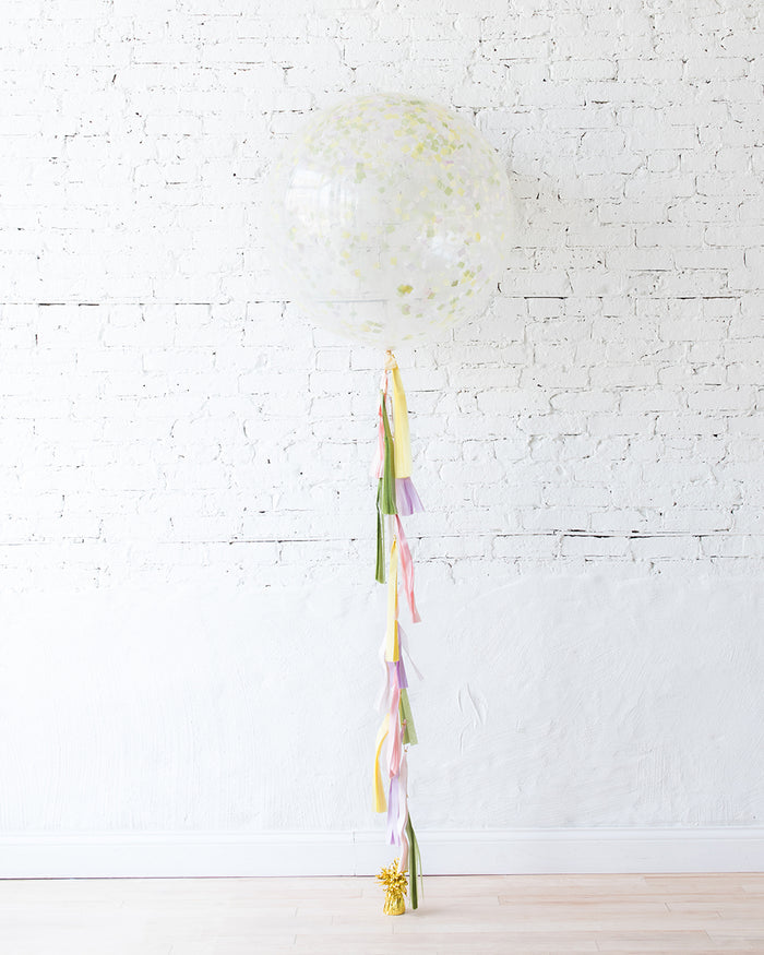 Easter - Confetti Giant Balloon with Tassel