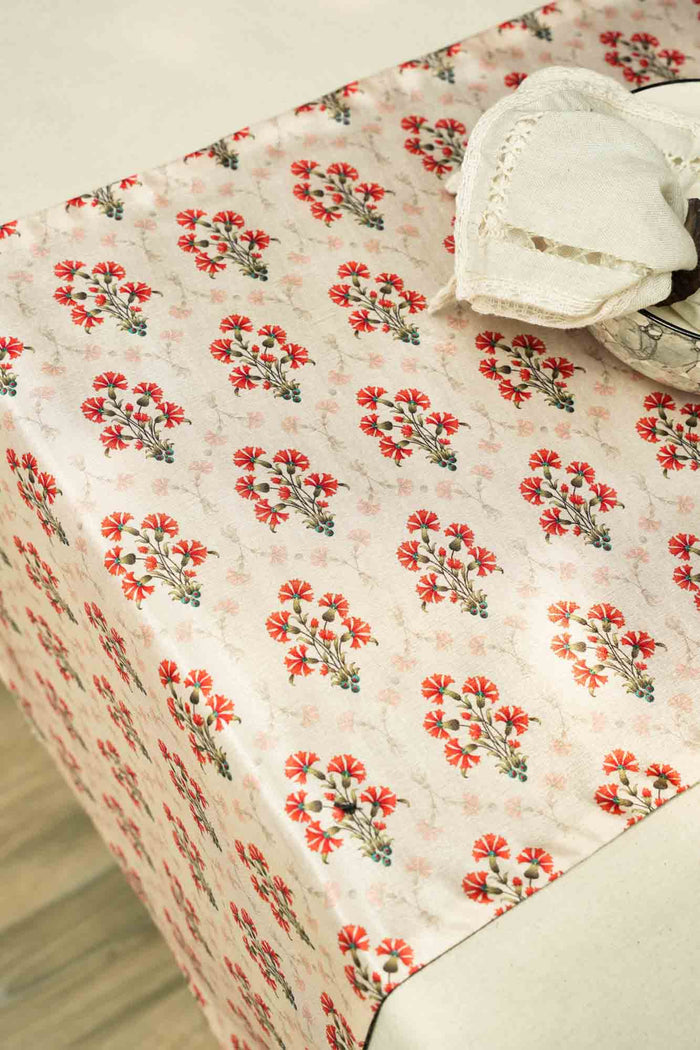 Enchanting Elegance - Blende Silk Table Runner with Digital Printing