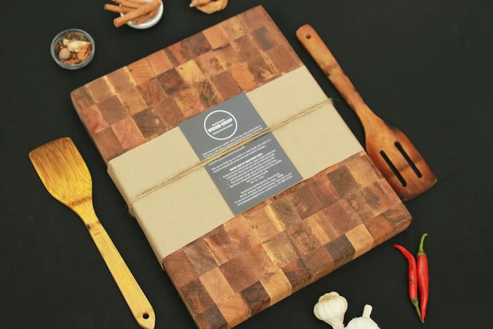 End Grain Chopping Board - Mango Wood - 16 * 12 * 1.25 inch