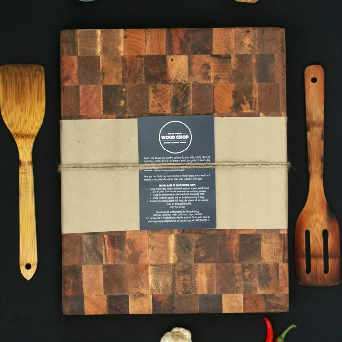 End Grain Chopping Board - Mango Wood - 16 * 12 * 1.25 inch