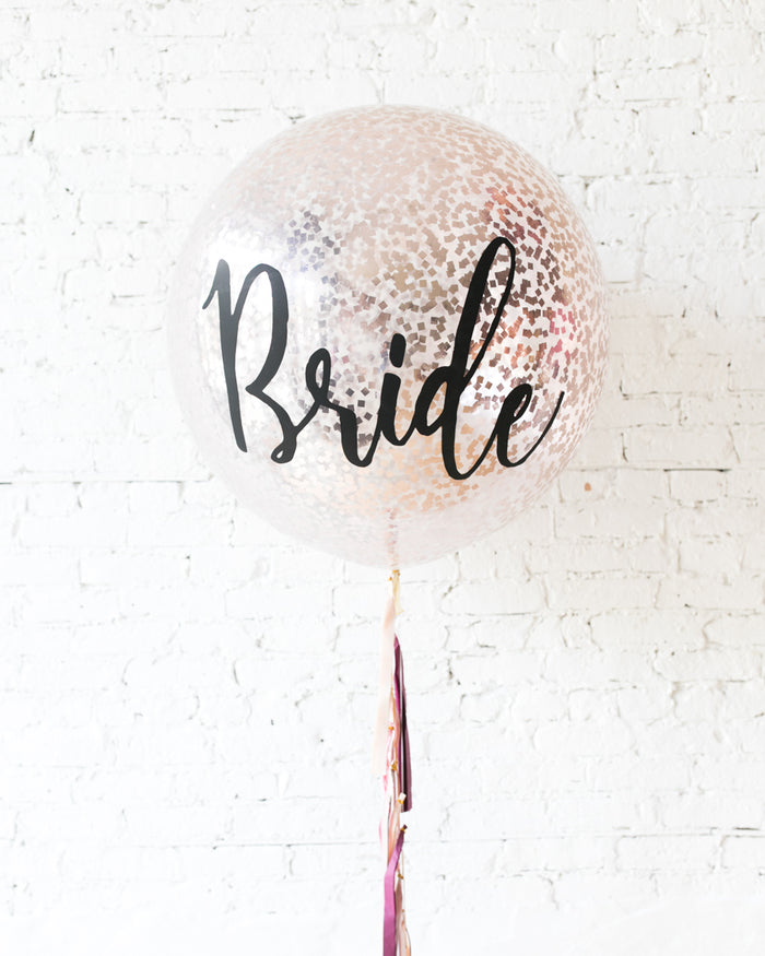 GIFT-Berry Blush - BRIDE Confetti Giant Balloon