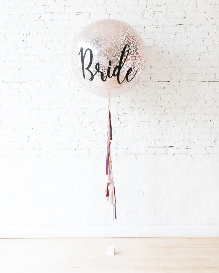 GIFT-Berry Blush - BRIDE Confetti Giant Balloon