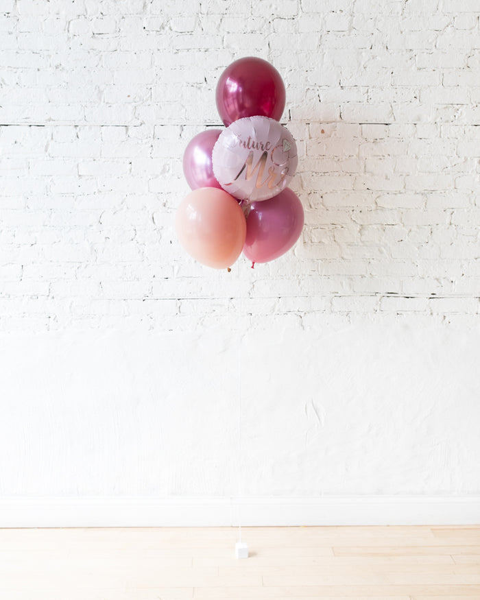 GIFT-Berry Blush - Future Mrs. Foil and 11in Balloons Bouquet