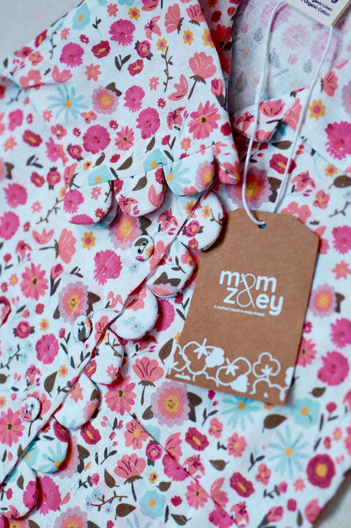 Grandma's House Set | Organic Cotton–Linen Floral Co-ord