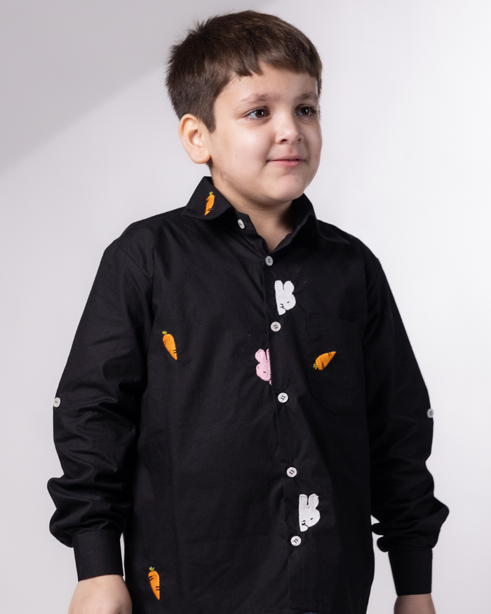 Kavin Hand-Embroidered Shirt – hand-embroidered 100% cotton – RASRA MAI