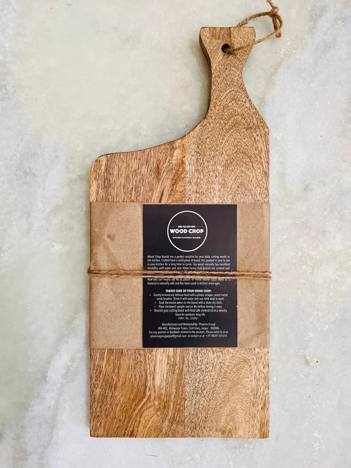 Mango Wood Chopping Board & Serving Platter with Handle