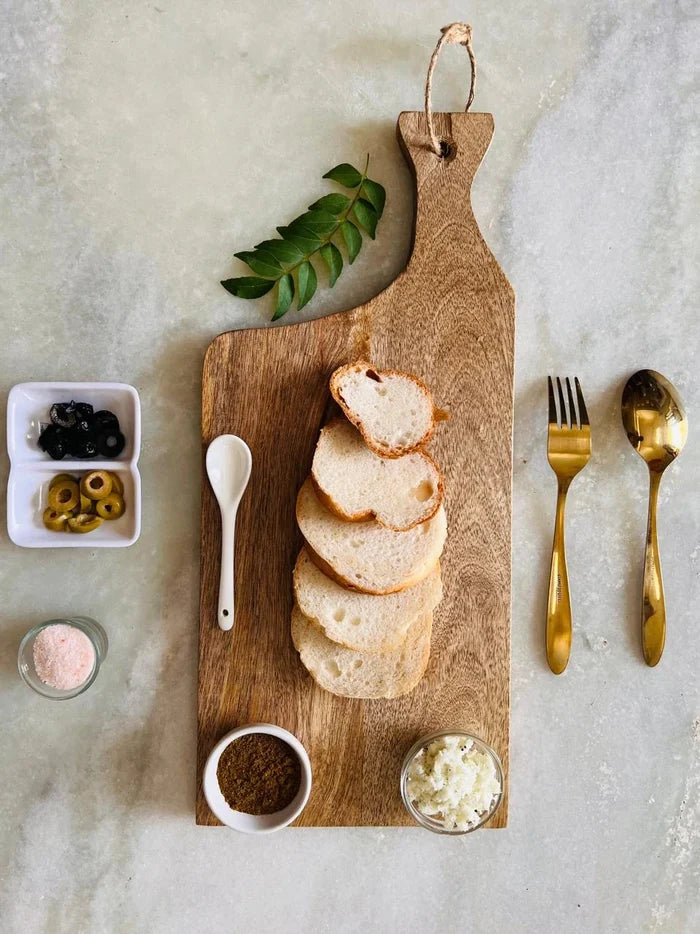 Mango Wood Chopping Board & Serving Platter with Handle