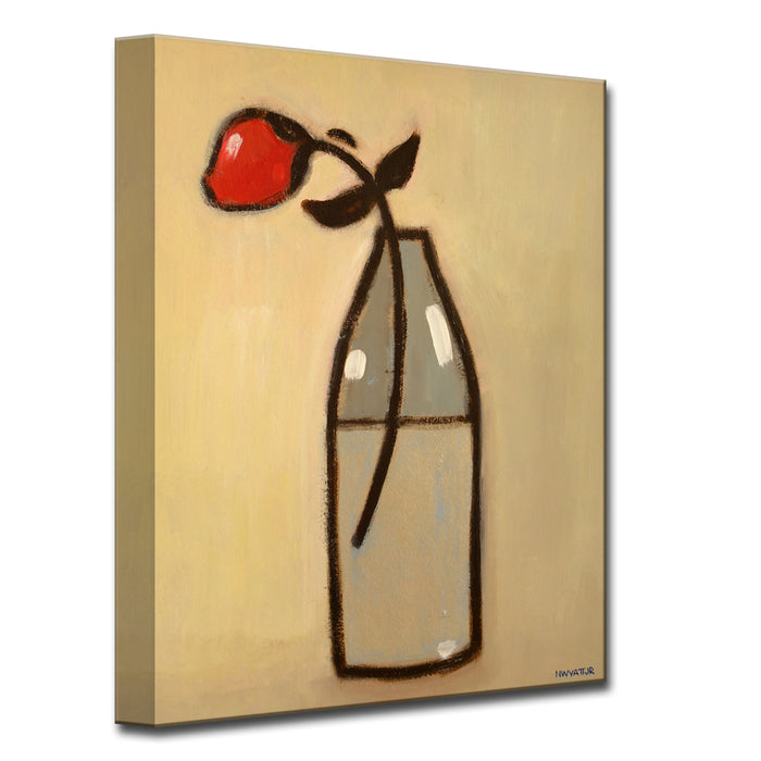 Minimalist Rose No. 1' Wrapped Canvas Wall Art