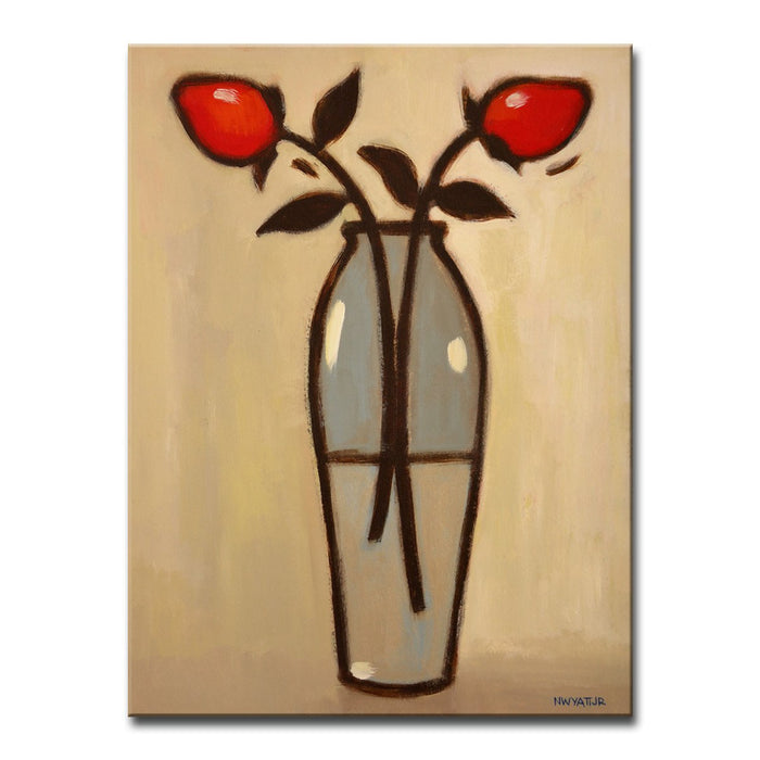 'Minimalist Rose No. 2' Wrapped Canvas Wall Art
