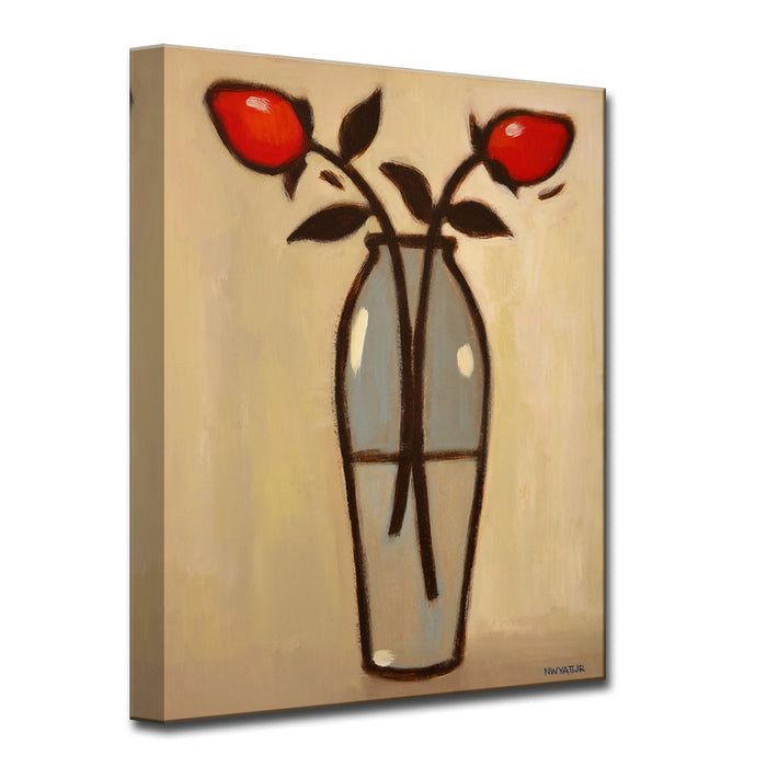 'Minimalist Rose No. 2' Wrapped Canvas Wall Art