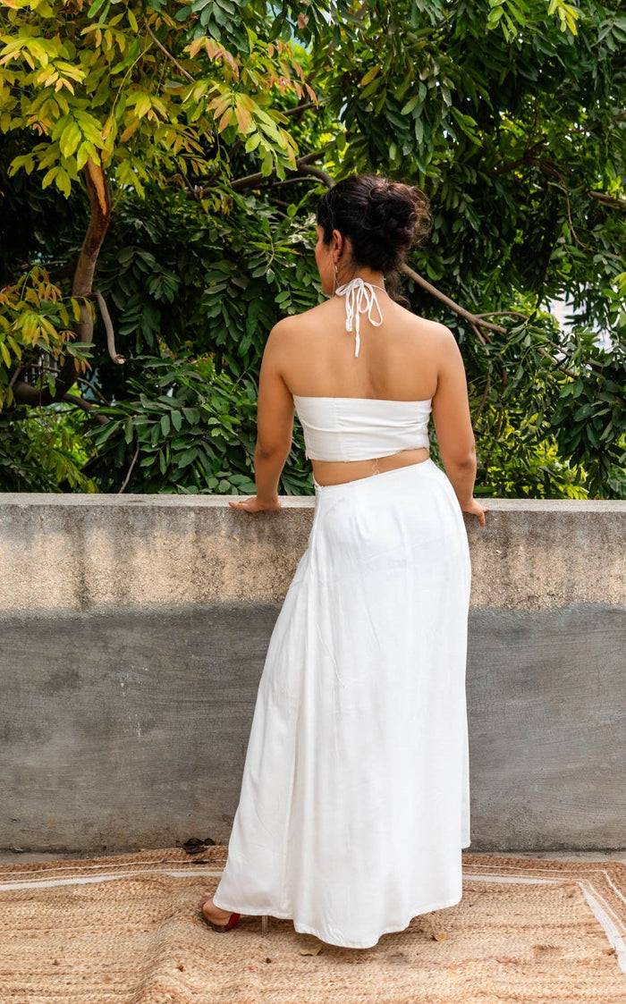 Naomi Cut-Out Tencel Gown | Jhultaru