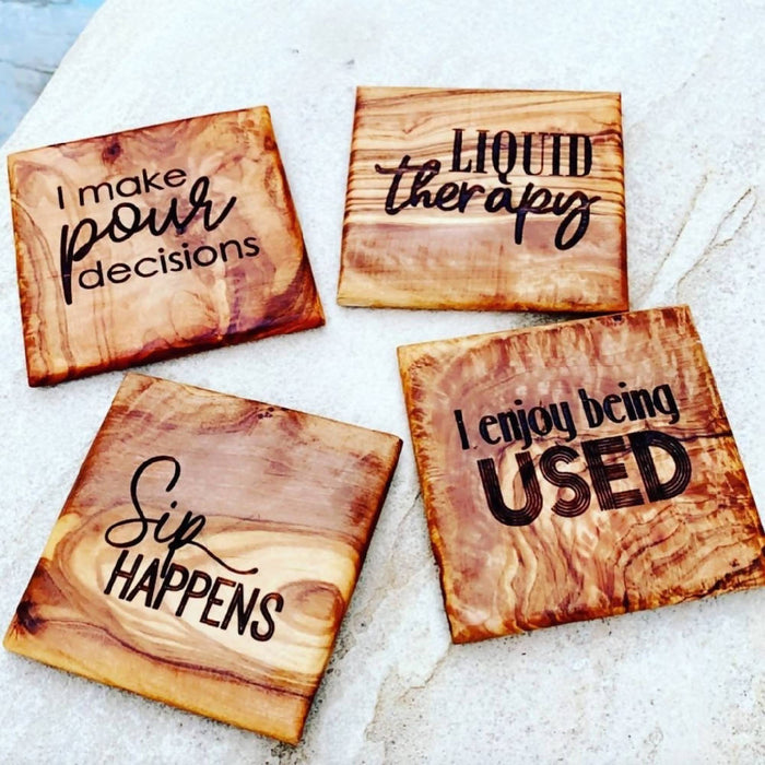 Olive Wood Coasters