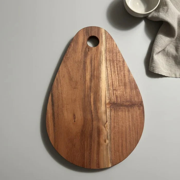 Oval Acacia Wood Platter for Serving & Gifting - 30 cm Length x 22 cm Width x 0.5 cm Height