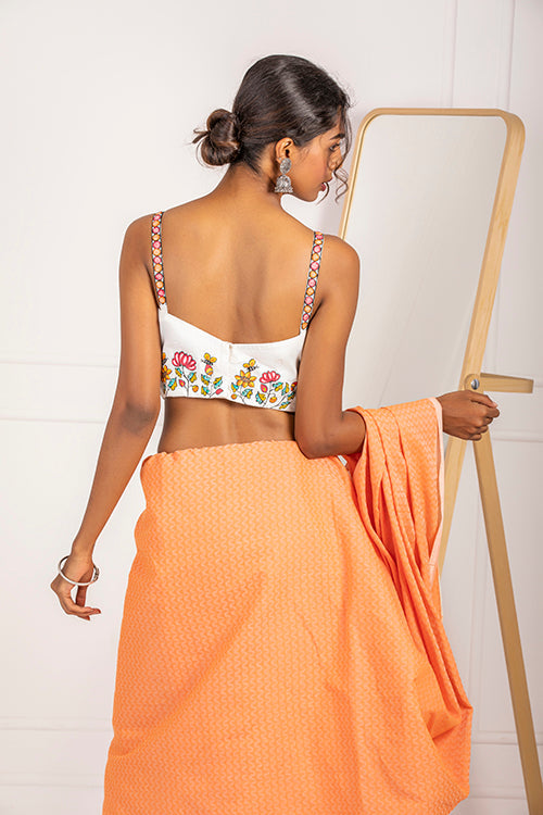 "Pankhuri" Handpainted Blouse