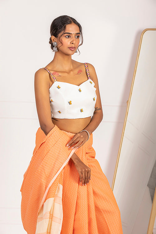 "Pankhuri" Handpainted Blouse