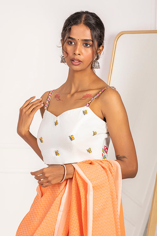 "Pankhuri" Handpainted Blouse