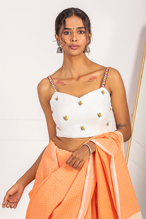 "Pankhuri" Handpainted Blouse