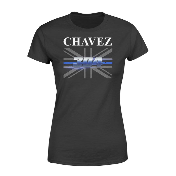 Apparel XS / Black Personalized Shirt - Police Name Custom - UK - Standard Women's T-shirt