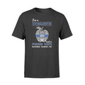 Apparel S / Black Personalized Shirt - Police x Teacher - Police Wife - Nothing Scares Me - Standard T-shirt