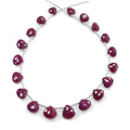 Ruby Briolette Faceted Beads
