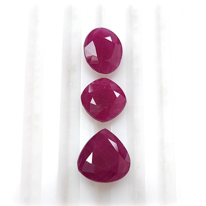 Ruby Faceted Cut