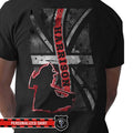 Apparel Personalized Shirt - Scratched Distressed Flag - UK Firefighter - Standard T-shirt