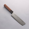 Seisuke AUS10 Mirror Crossed Nakiri 160mm Shitan & Black Pakkawood Handle - Seisuke Knife