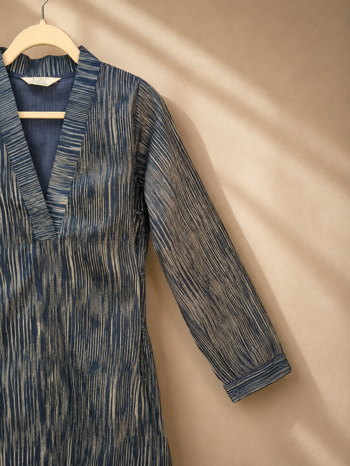 Siona Co-ord Set- Handwoven Kurta & Pant Set in Tussar Silk | Jhultaru
