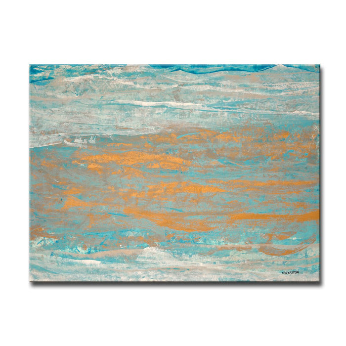 'Sparkling Seas No. 1' Wrapped Canvas Wall Art