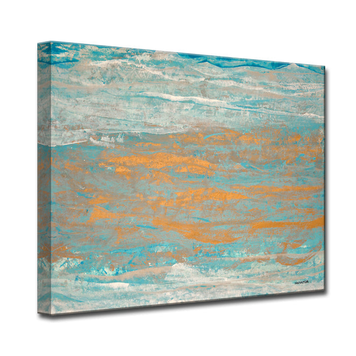 'Sparkling Seas No. 1' Wrapped Canvas Wall Art