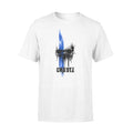 Apparel S / White Personalized Shirt - Splashing Line - Skull - Police - Standard T-shirt