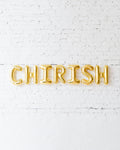 St. Patrick's Day - 16in Gold CHIRISH Foil Letters Set