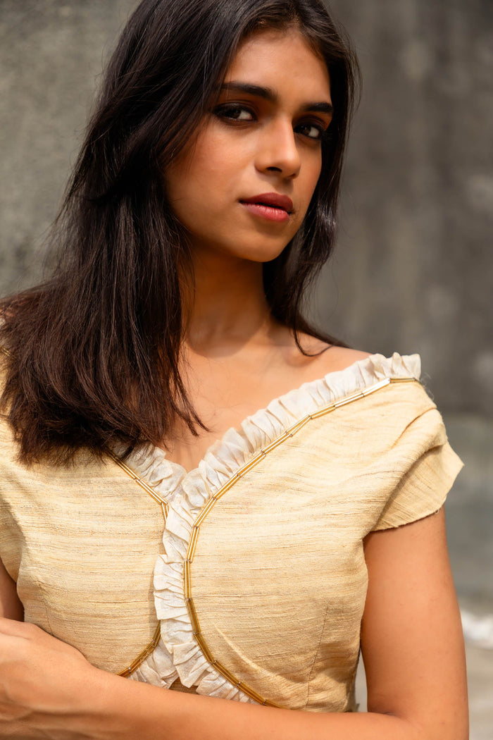 Sunheri Silk Top | Jhultaru