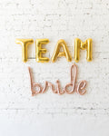 TEAM BRIDE Foil Balloon Set