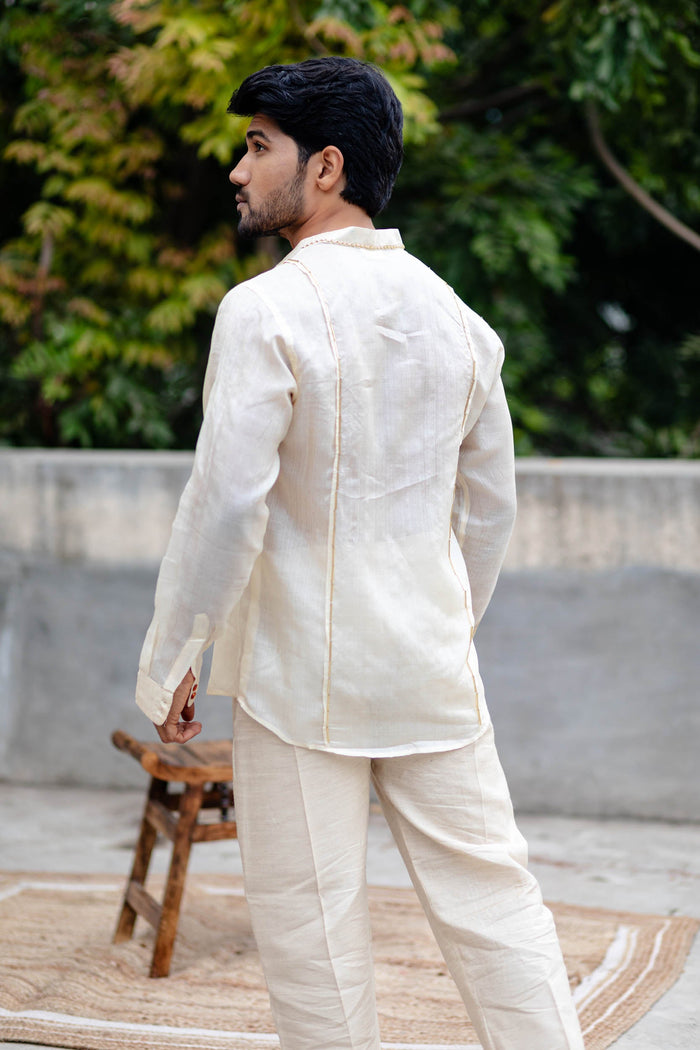 Theo Tussar Silk Shirt | Jhultaru