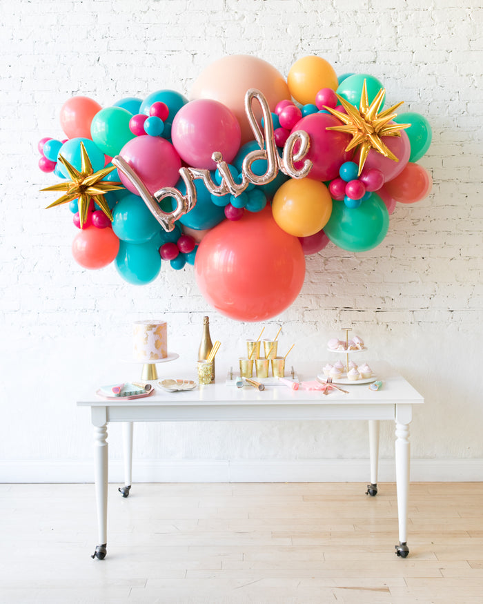 Tropical Time - BRIDE Backdrop Balloon Garland Install Piece