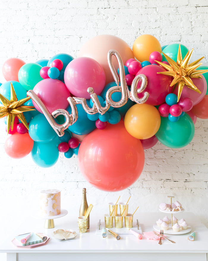 Tropical Time - BRIDE Backdrop Balloon Garland Install Piece