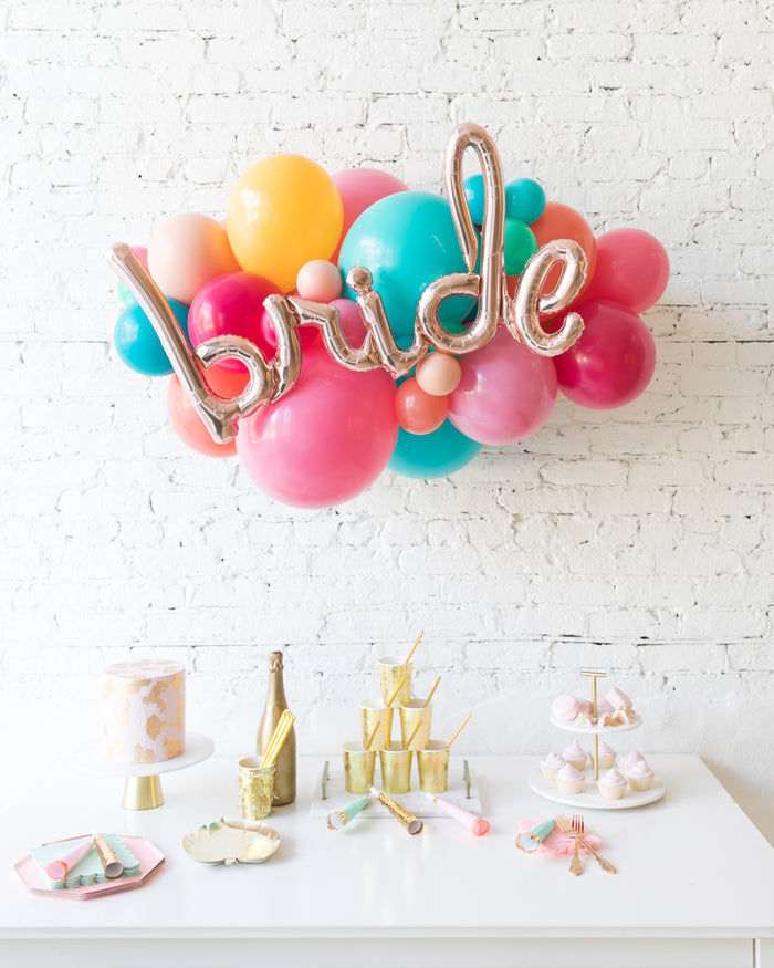 Tropical Time - BRIDE Backdrop Balloon Garland Install Piece