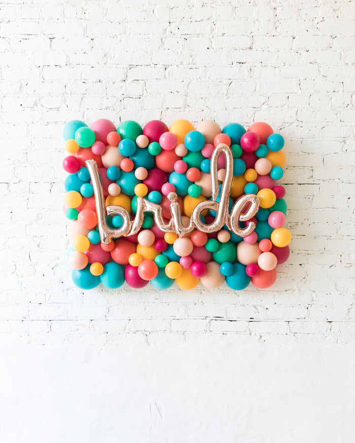 Tropical Time - BRIDE Balloon Backdrop Board - 30inx40in